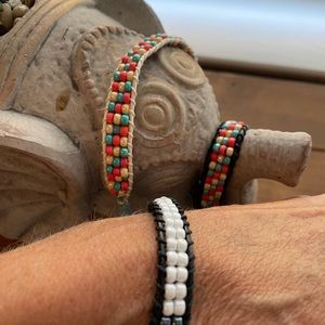 Bracelets.  Handmade and each unique.